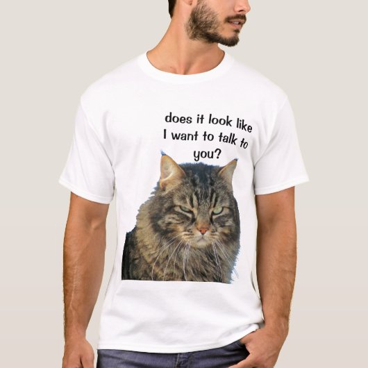 気難しい天使は話したいと思いません Tシャツ (正面)