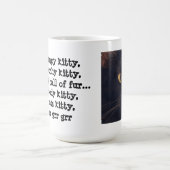 気難しい子猫、無愛想な子猫、grrのgrrのgrr (2) コーヒーマグカップ (中央)