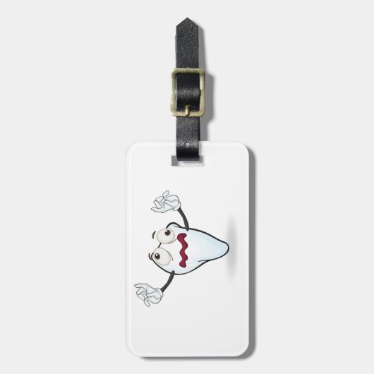 気難しい歯 ラゲッジタグ (正面縦)