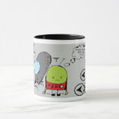 気難しい火星人 マグカップ (中央)