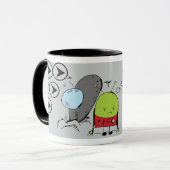 気難しい火星人 マグカップ (正面左)