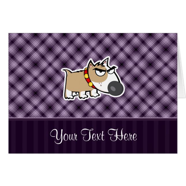 気難しい犬; 紫色 (正面横)