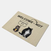 気難しい猫および子ネコのドア・マット ドアマット (アングル)