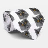 気難しい猫のベクトル ネクタイ (ロール)