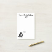 気難しい猫の父の日の後それノート ポストイット (デスク上)