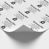 気難しい猫の誕生日の女の子の包装紙 ラッピングペーパー (角)