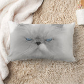 気難しい猫の邪悪な祖父 ランバークッション (ブランケット)