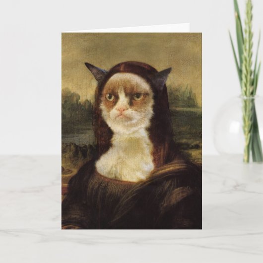 気難しい猫 カード (正面)