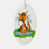 気難しい猫 セラミックオーナメント (右)