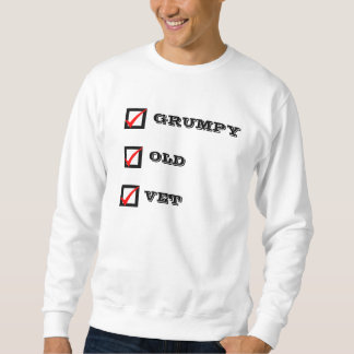 気難しい獣医の"気難しく古い獣医のチェックリスト"のスエットシャツ スウェットシャツ