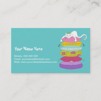 気難しい王女猫およびエンドウ豆の名刺 名刺