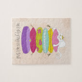 気難しい王女猫およびエンドウ豆の漫画 ジグソーパズル (横)