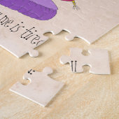 気難しい王女猫およびエンドウ豆の漫画 ジグソーパズル (側面)