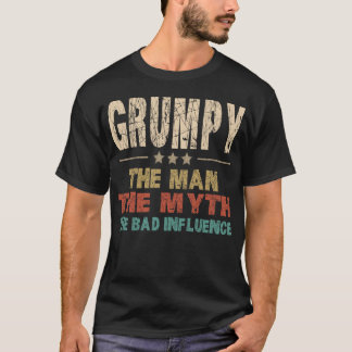 気難しい男の神話の悪い影響のギフトおもしろい Tシャツ