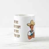 気難しい目覚めて下さい コーヒーマグカップ (中央)