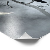 気難しい空と三日月 フォトプリント            (角)