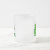 気難しい緑カエル フロストグラスマグカップ (中央)