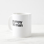 気難しい老人のおもしろいで皮肉なギャグのギフト コーヒーマグカップ (正面左)
