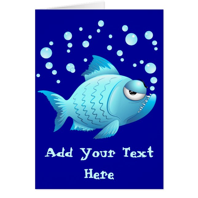 気難しい魚の漫画 (正面)