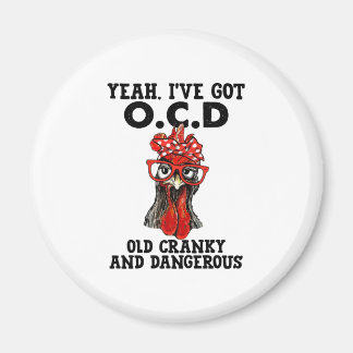 気難しく危険な鶏 マグネット