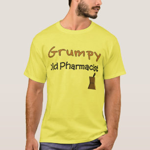 気難しく古い薬剤師のTシャツおよびギフト Tシャツ