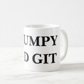 気難しく古いGITのマグ コーヒーマグカップ (正面右)