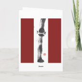 気高いタケ空白のなカード カード (裏面)