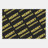 気高いメリークリスマスギフトラッピング紙! ラッピングペーパーシート (正面3)