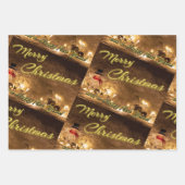 気高いメリークリスマスギフトラッピング紙! ラッピングペーパーシート (正面2)