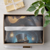 気高いラブラドールの遊犬のギター –  薄葉紙 (ギフト)