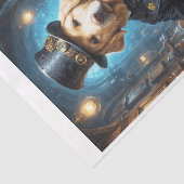 気高いラブラドールの遊犬のギター –  薄葉紙 (詳細)