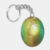 気高い世界の地球-アクリルのKeychain キーホルダー (正面左)