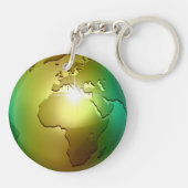 気高い世界の地球-アクリルのKeychain キーホルダー (裏面)