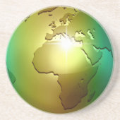 気高い世界の地球-砂岩コースター コースター (正面)