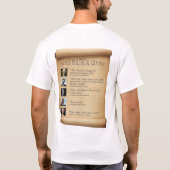 気高い政治引用文 Tシャツ (裏面)