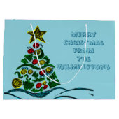 気高い木のクリスマス ラージペーパーバッグ (裏面)