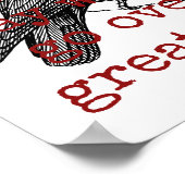 気高い死の歌を準備する – 死の引用文 ポスター (角)