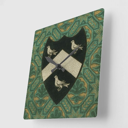 気高い頂上II スクエア壁時計 (傾斜)