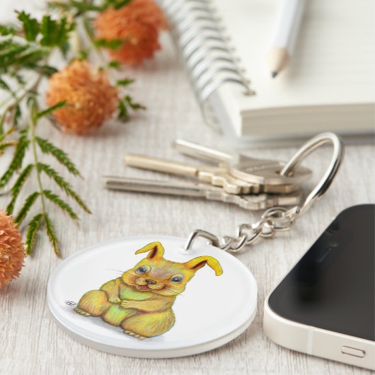 水うさぎ キーホルダー (正面右)