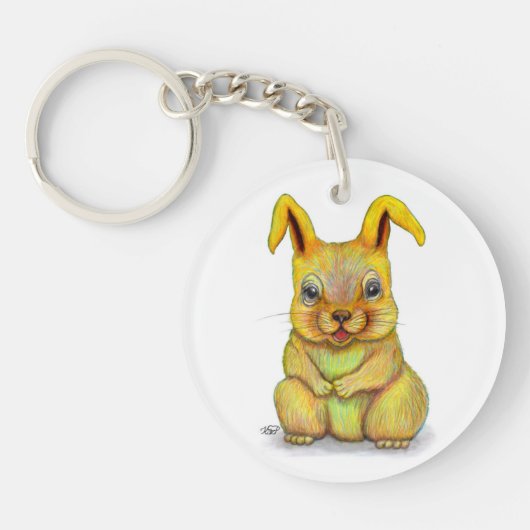 水うさぎ キーホルダー (正面)