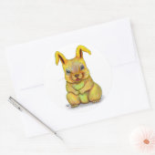 水うさぎ ラウンドシール (封筒)