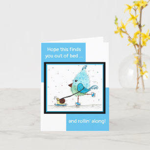 水おもしろいお洒落色Get Well Card カード