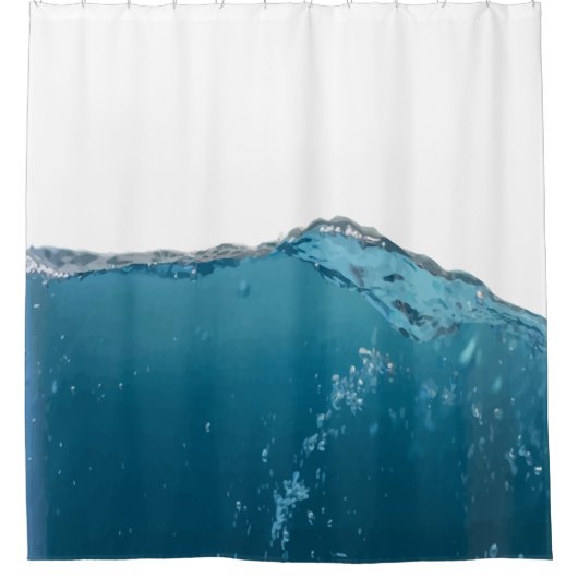 水おもしろいノベルティユーモアアート シャワーカーテン (正面)