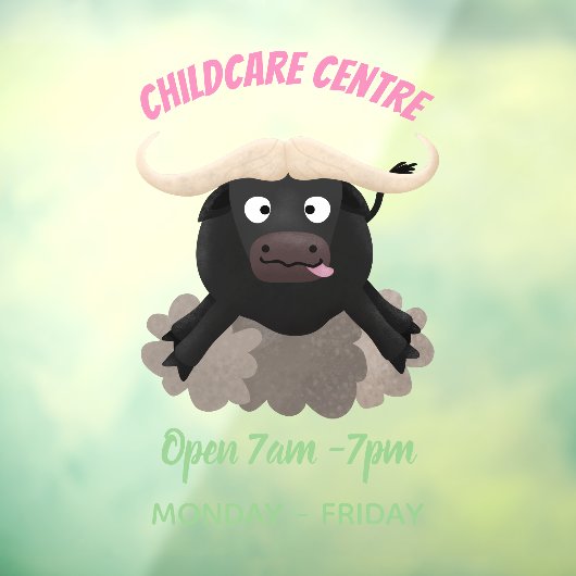 水おもしろいランニング牛マンガ ウィンドウサイン (シート3)