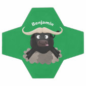 水おもしろいランニング牛マンガ サッカーボール (フラット)