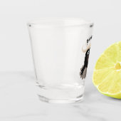 水おもしろいランニング牛マンガ ショットグラス (左)