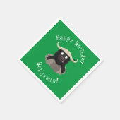 水おもしろいランニング牛マンガ スタンダードカクテルナプキン (角)