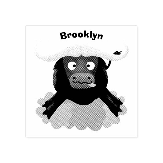 水おもしろいランニング牛マンガ ラバースタンプ (インプリント)