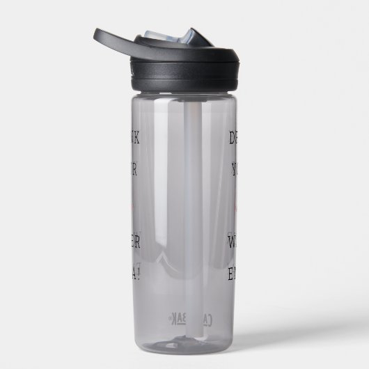 水おもしろい勇気付けられるを飲む ウォーターボトル (右面)