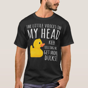 水おもしろい彩のゴムダックの小声 Tシャツ